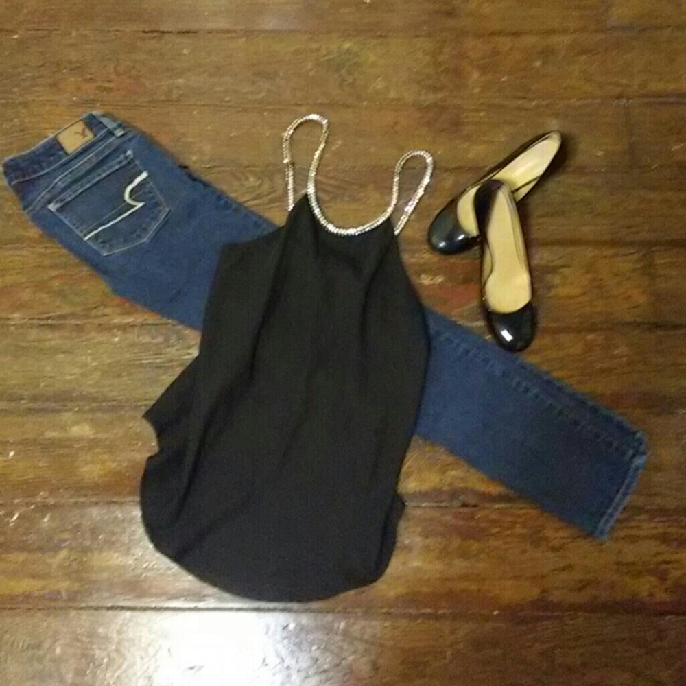 Sparkling strapped top